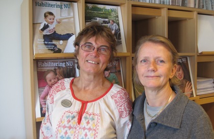 Kristina Eklund och Pia Sandlin vid Forum för funktionshinder